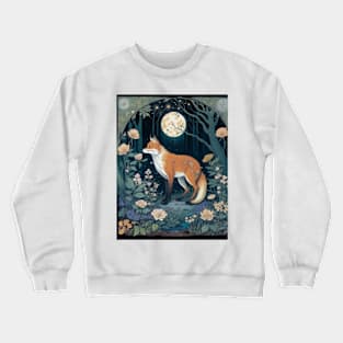 Midnight Fox Crewneck Sweatshirt